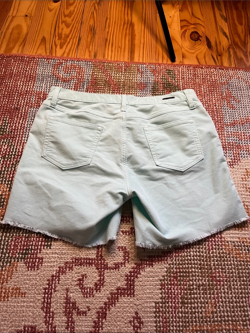 Carve Designs Oahu Shorts Mint Green Blue Boyfriend Cutoff Stretch Shorts 6 - Picture 7 of 8